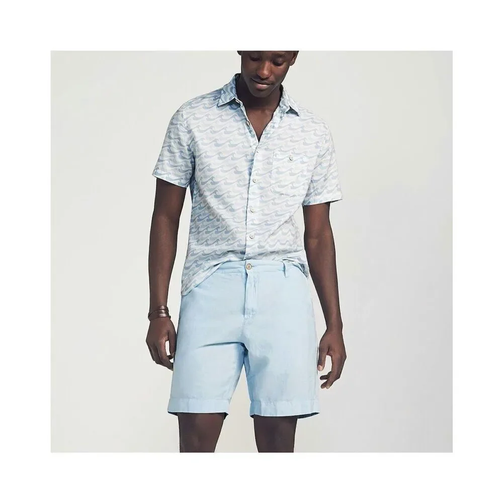 ✨Faherty Stretch Malibu 9” Baby Blue Sz 34 Shorts✨